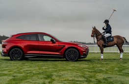 Aston Martin DBX and polo player